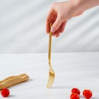 Столовые приборы Magistro «Оску стандарт», 4 предмета, нержавеющая сталь, золотистые - Фото 6