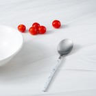 Набор столовых приборов из нержавеющей стали Magistro «Оску стандарт», 4 предмета, цвет металла серебряный, цвет ручки белый мрамор - Фото 6