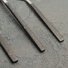 Набор столовых приборов из нержавеющей стали Magistro «Оску стандарт», 4 предмета, цвет металла серебряный, ручки чёрный мрамор - Фото 2