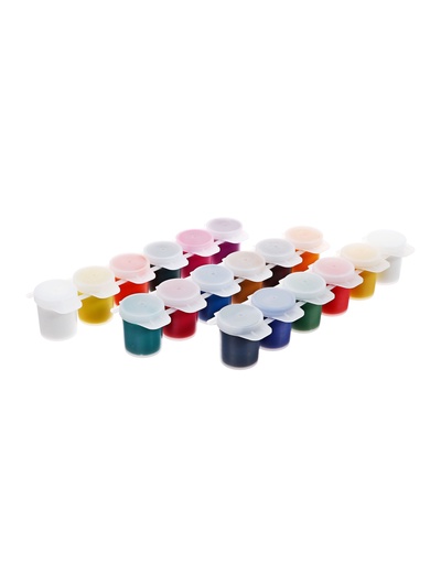 Гуашь 18 цветов × 15 мл ZOO, блок-тара