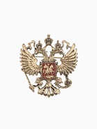 Брошь «Герб Российской Федерации», красная в золоте - Фото 1