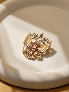 Брошь «Герб Российской Федерации», красная в золоте - Фото 4