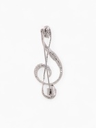 Брошь «Скрипичный ключ» классика, цвет чёрный в серебре - Фото 3