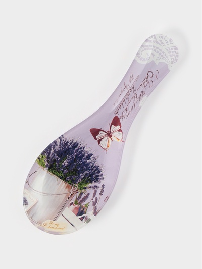 Подставка под ложку Доляна «Лаванда», 23.5×8.3 см, стекло