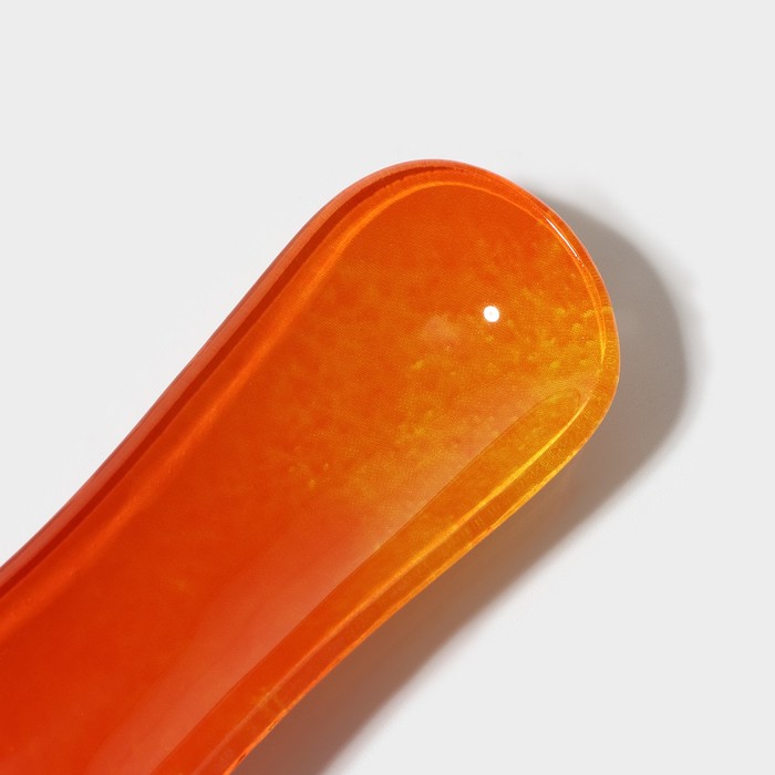 Подставка стеклянная под ложку Доляна «Сочный апельсин», 23,5×8,3×1,5 см - фото 1908551468