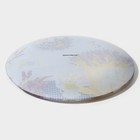 Тарелка стеклянная пирожковая Доляна «Лаванда», d=18 см - фото 4304229