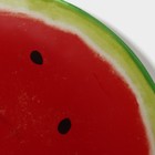 Тарелка стеклянная пирожковая Доляна «Сладкий арбуз», d=18 см, цвет красный - фото 4304236
