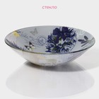 Салатник Доляна «Лаванда», 1.2 л, 22×5 см, стекло, фиолетовый - Фото 2