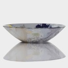 Салатник стеклянный Доляна «Лаванда», 1,2 л, 22×5 см - фото 4304267