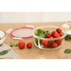 Контейнер двухсекционный из жаропрочного стекла Доляна «Клик», 400/400 мл, 18×7,5 см, с крышкой - фото 24282334