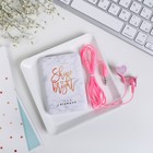 Набор наушники вакуумные и внешний аккумулятор 5000 mAh, Love 4627853 - фото 16613777