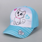 Кепка детская «Котик», р-р. 52-54 см, 5-7 лет, МИКС - Фото 3