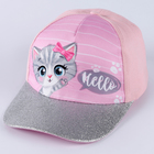 Кепка детская Hello, котик, р-р. 52-54, 5-7 лет - Фото 3