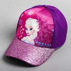 Кепка детская для девочки, размер 52-54, Холодное сердце - Фото 4