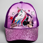 Кепка детская для девочки, размер 52-56 «Единорог, Минни Маус» - Фото 3