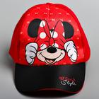 Кепка детская для девочки, размер 52-54, Минни Маус - Фото 3