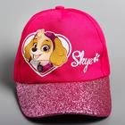 Кепка детская для девочки, размер 52-54, Щенячий патруль - Фото 3