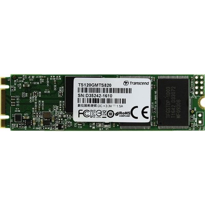 Накопитель SSD Transcend M.2 2280 TS120GMTS820S, 120Гб, SATA III