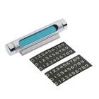 УЦЕНКА Табличка с номером сотового для авто, люминесцентные цифры, серебро - Фото 1