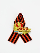 Значок деревянный «День Победы! 9 Мая», с георгиевской лентой - Фото 2