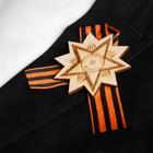 Значок деревянный с лентой "Отечественная война" звезда - Фото 2