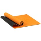 Коврик для йоги Sangh, 183х61х0,6 см, цвет оранжевый - Фото 9