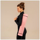 Коврик для фитнеса и йоги Sangh, нескользящий, 183×61×0.6 см, розовый, синий - Фото 4