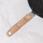 Сковорода кованая Huochu, 20×4,5 см, стеклянная крышка, пластиковая ручка, индукция, антипригарное покрытие, цвет серый - Фото 4