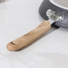 Сковорода кованая Huochu, 20×4,5 см, стеклянная крышка, пластиковая ручка, индукция, антипригарное покрытие, цвет серый - Фото 5