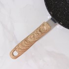 Сковорода кованая Huochu, 22×4,5 см, стеклянная крышка, пластиковая ручка, индукция, антипригарное покрытие, цвет серый - Фото 5