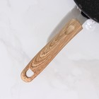 Сковорода кованая Huochu, d=24 см, стеклянная крышка, пластиковая ручка, индукция, антипригарное покрытие, цвет серый - Фото 4