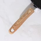 Сковорода кованая Huochu, d=26 см, стеклянная крышка, пластиковая ручка, индукция, антипригарное покрытие, цвет серый - Фото 4