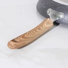 Сковорода кованая Huochu, d=26 см, стеклянная крышка, пластиковая ручка, индукция, антипригарное покрытие, цвет серый - Фото 5