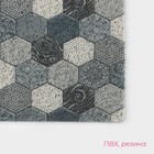 Коврик придверный грязезащитный Доляна «Мозаика», 46×75 см, цвет серый - Фото 2