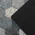 Коврик придверный грязезащитный Доляна «Мозаика», 46×75 см, цвет серый - Фото 4