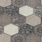 Коврик придверный грязезащитный Доляна «Мозаика», 46×75 см, цвет серый - Фото 5