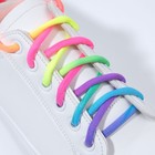 Шнурки для обуви, пара, круглые, d = 5 мм, 110 см, цвет «радужный» - Фото 2