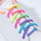 Шнурки для обуви, пара, круглые, d=5 мм, 110 см, разноцветные - Фото 2