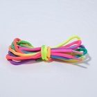 Шнурки для обуви, пара, круглые, d=5 мм, 110 см, разноцветные - Фото 4