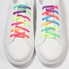 Шнурки для обуви, пара, круглые, d = 5 мм, 110 см, цвет «радужный» - фото 7522071