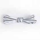 Шнурки для обуви, пара, плоские, со светоотражающей полосой, 10 мм, 120 см, цвет белый - Фото 4