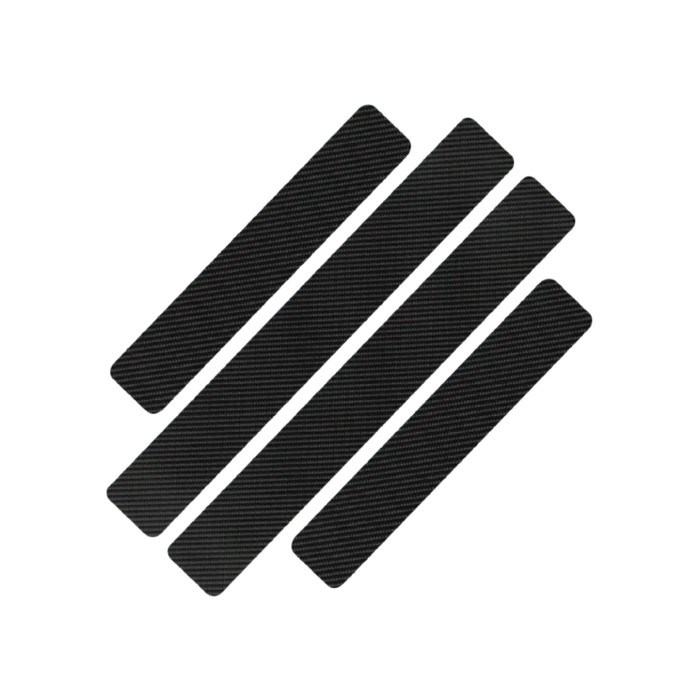 Пленка защитная на порог авто, карбон, 60×7 см, 40×7 см, набор 4 шт. - Фото 1