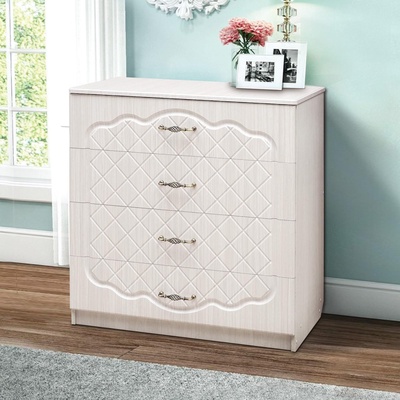 Комод «Венеция 5.1» с 4-мя ящиками, цвет ясень анкор светлый / ясень бланко матовый