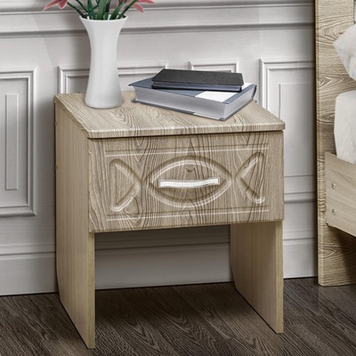 Тумба прикроватная «Венеция 7» с ящиком, цвет ясень шимо светлый / арон матовый