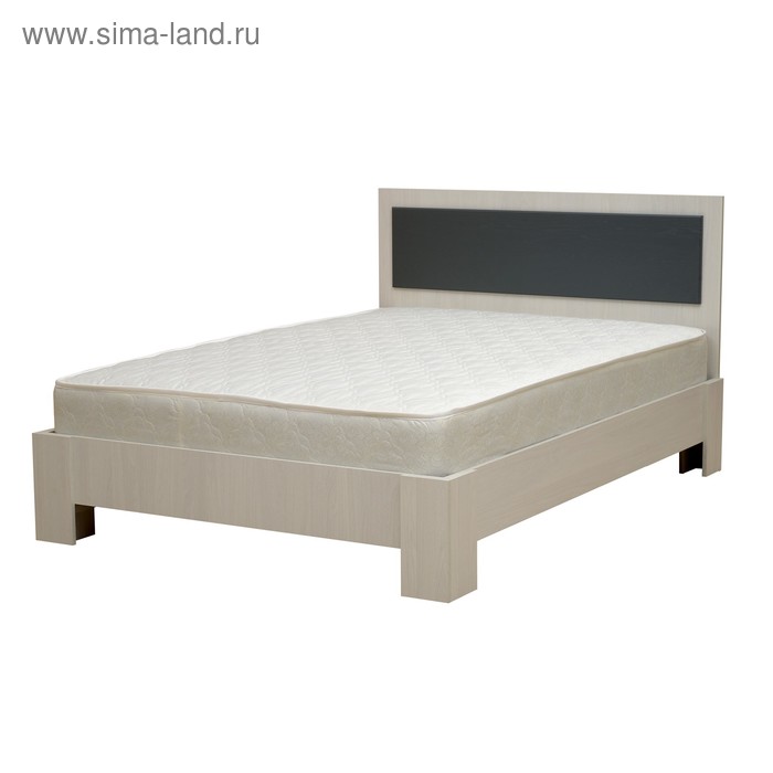 Кровать «Венеция 6», 1600×2000, цвет ясень анкор светлый / ясень гриджио матовый