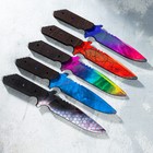 Сувенир деревянный нож 6 модификация, 5 расцветов в фасовке, МИКС - Фото 1