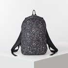Рюкзак школьный, 2 отдела на молниях, цвет чёрный - Фото 1