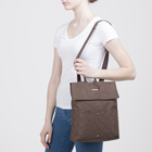 Рюкзак-сумка, отдел на клапане, 3 наружных кармана, цвет коричневый - Фото 6