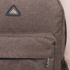 Рюкзак молодёжный, отдел на молнии, наружный карман, 2 боковых сетки, цвет коричневый - Фото 4