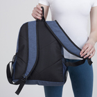 Рюкзак молодёжный, отдел на молнии, наружный карман, 2 боковых сетки, цвет синий - Фото 5